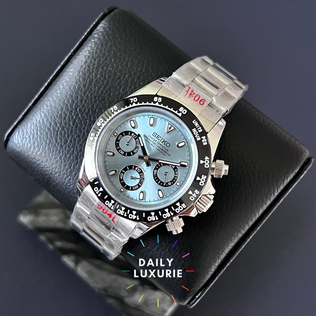 Seiko Daytona Ice Blue Custom Mod
