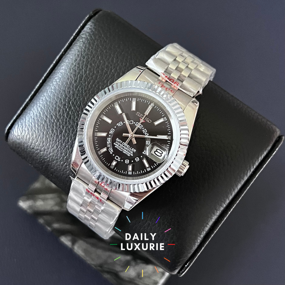 Seiko Sky Dweller Black Custom Mod